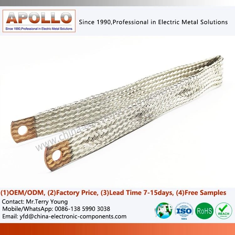 Copper Braided Connectors with Welded Ends