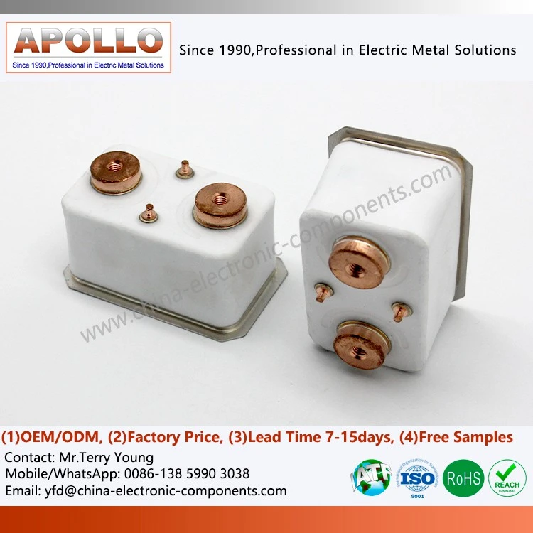 Al2O3 Alumina Ceramic Housing For High Voltage DC Contactor