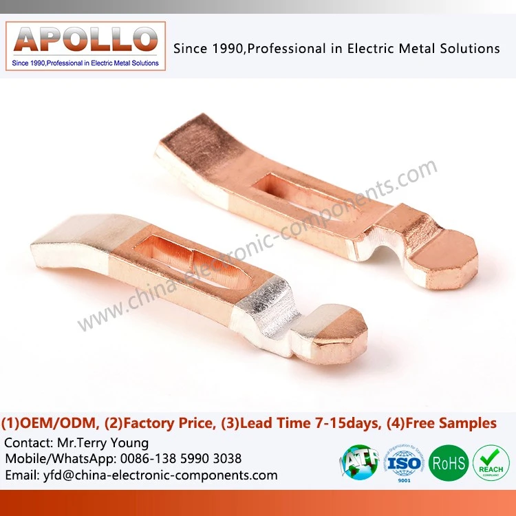 Copper Bar Silver Contact Attachment