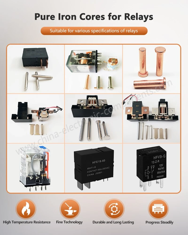 DT4C Electromegnet Iron Core Suitable for various specifications of relays DT4C Electromegnet Iron Core Suitable for various specifications of relays